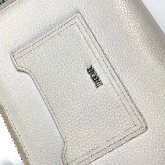 Dior logo Crossbody bag Shoulder Bag Leather IvoryBased - Picture 5 of 13